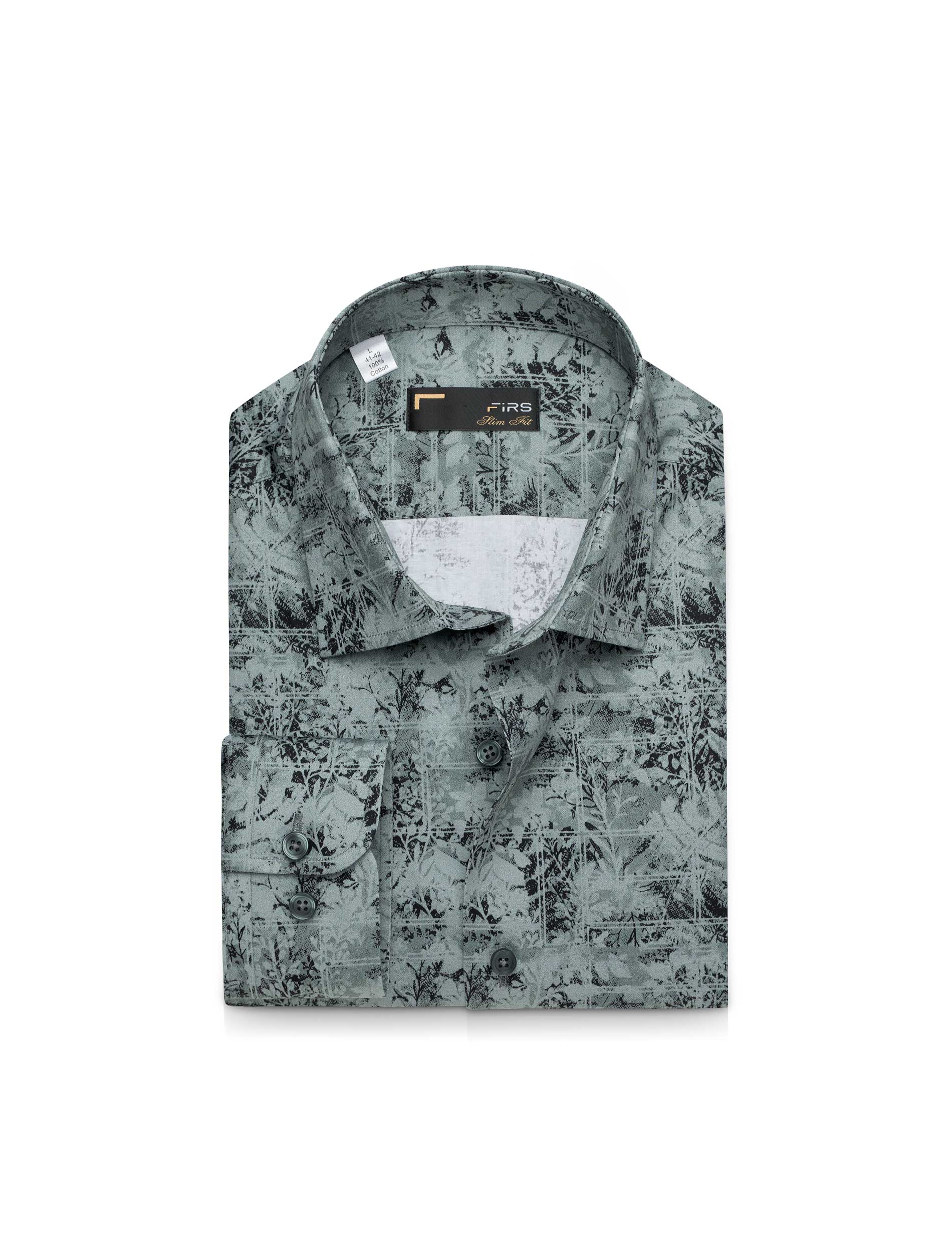 پیراهن آستین بلند طرح دار