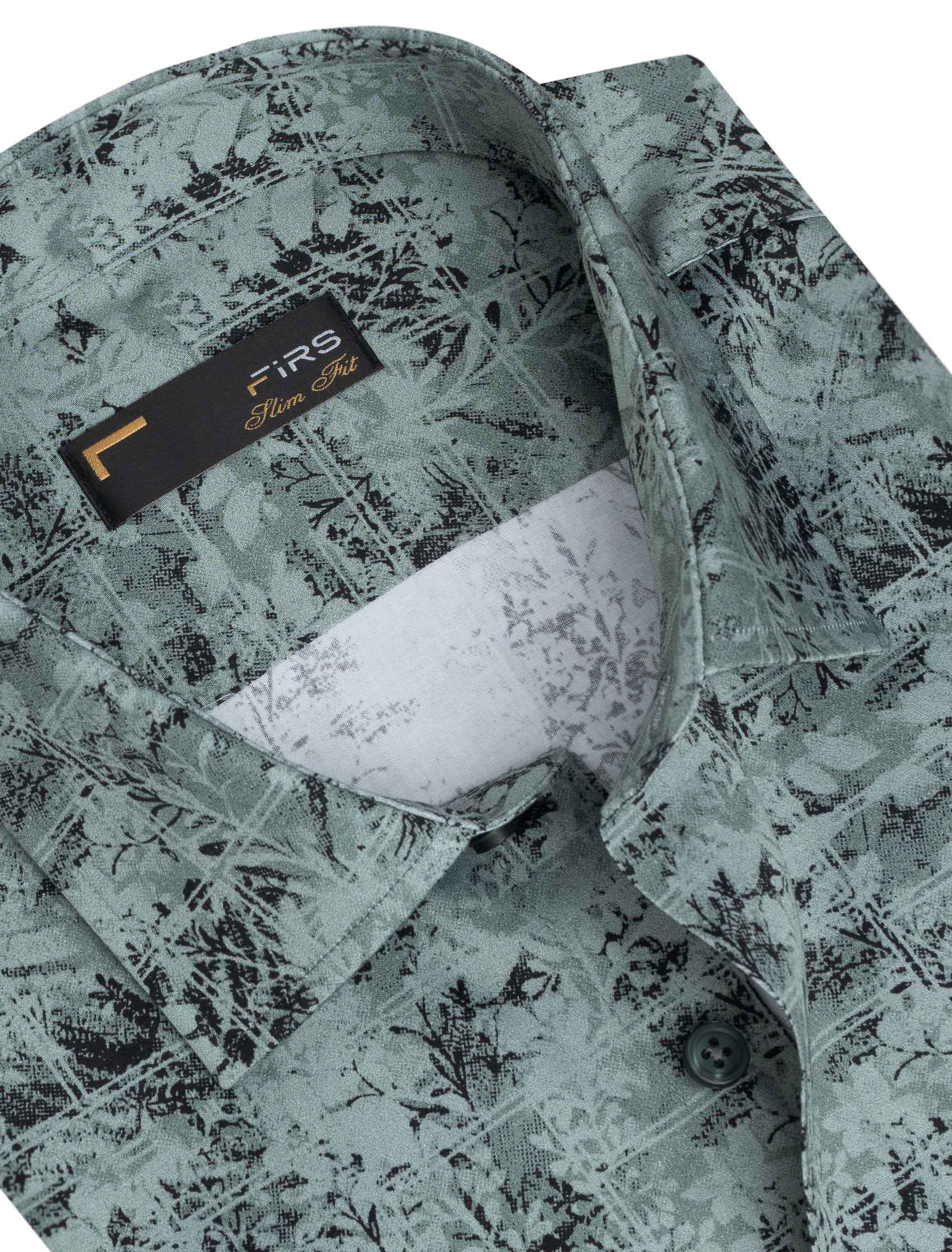 پیراهن آستین بلند طرح دار