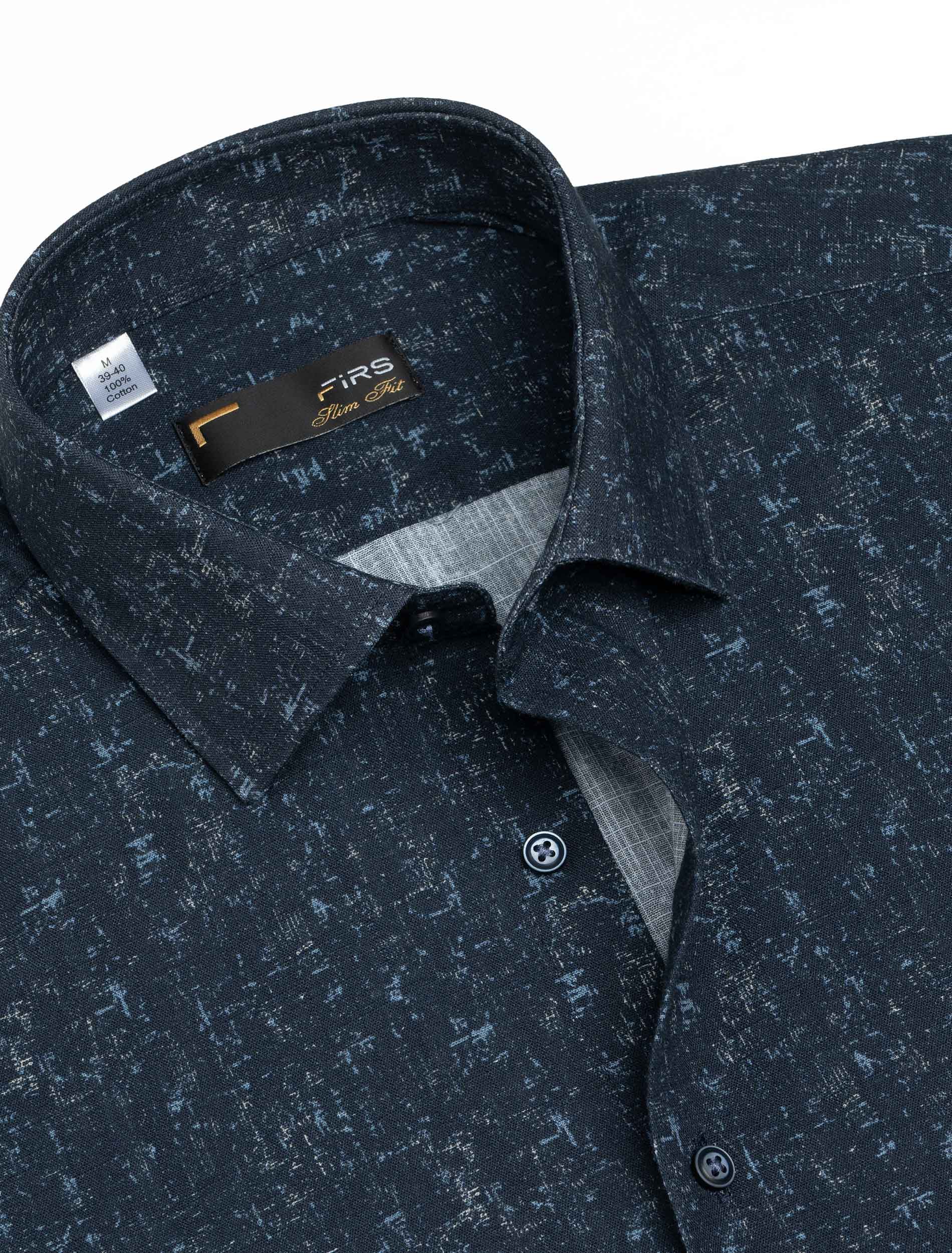 پیراهن آستین بلند طرح دار