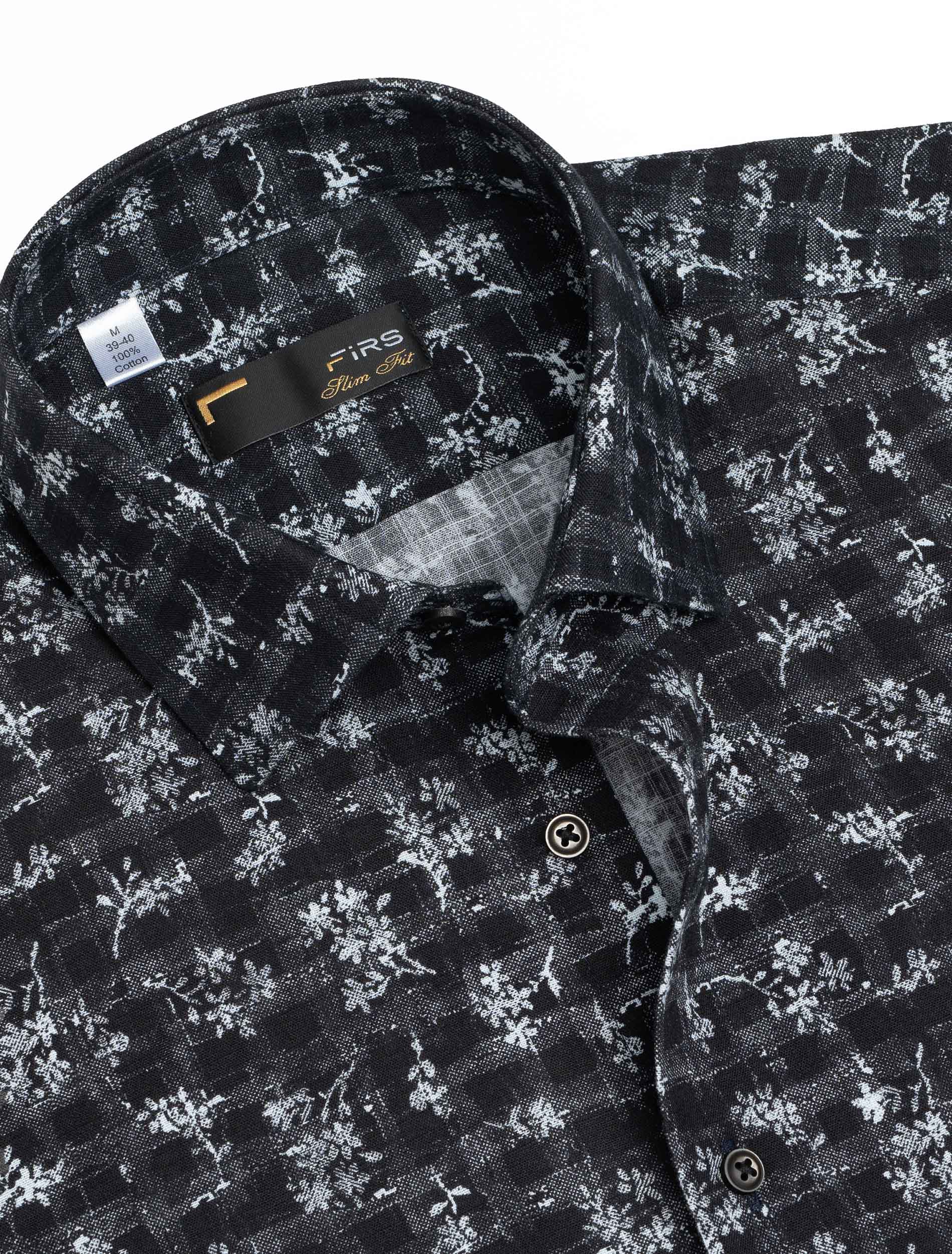 پیراهن آستین بلند طرح دار