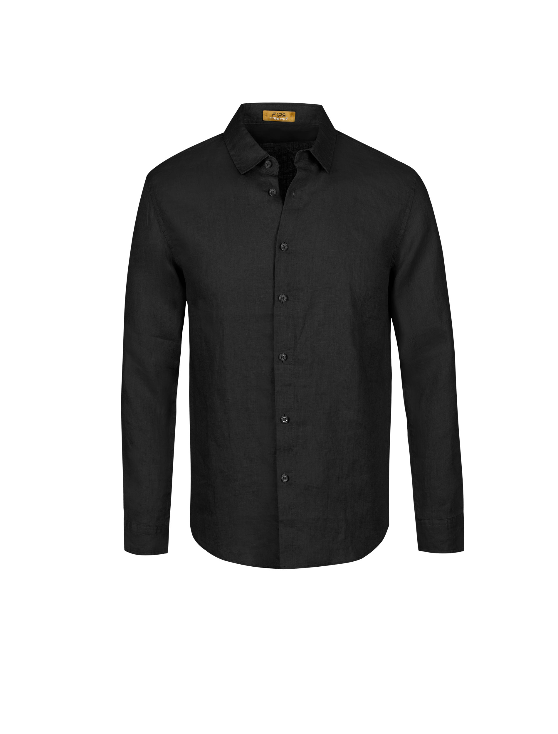 پیراهن لینن آستین بلند