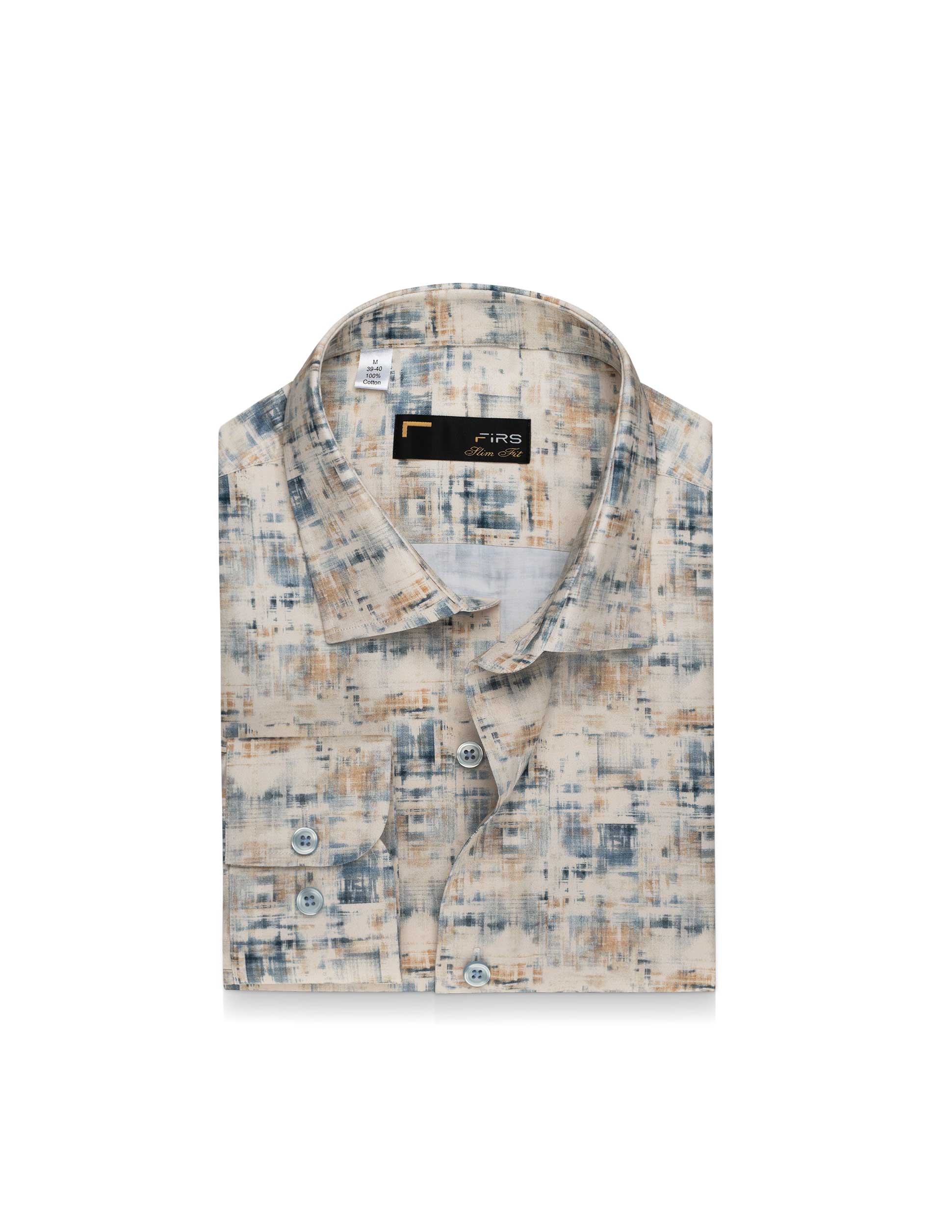 پیراهن آستین بلند طرح دار