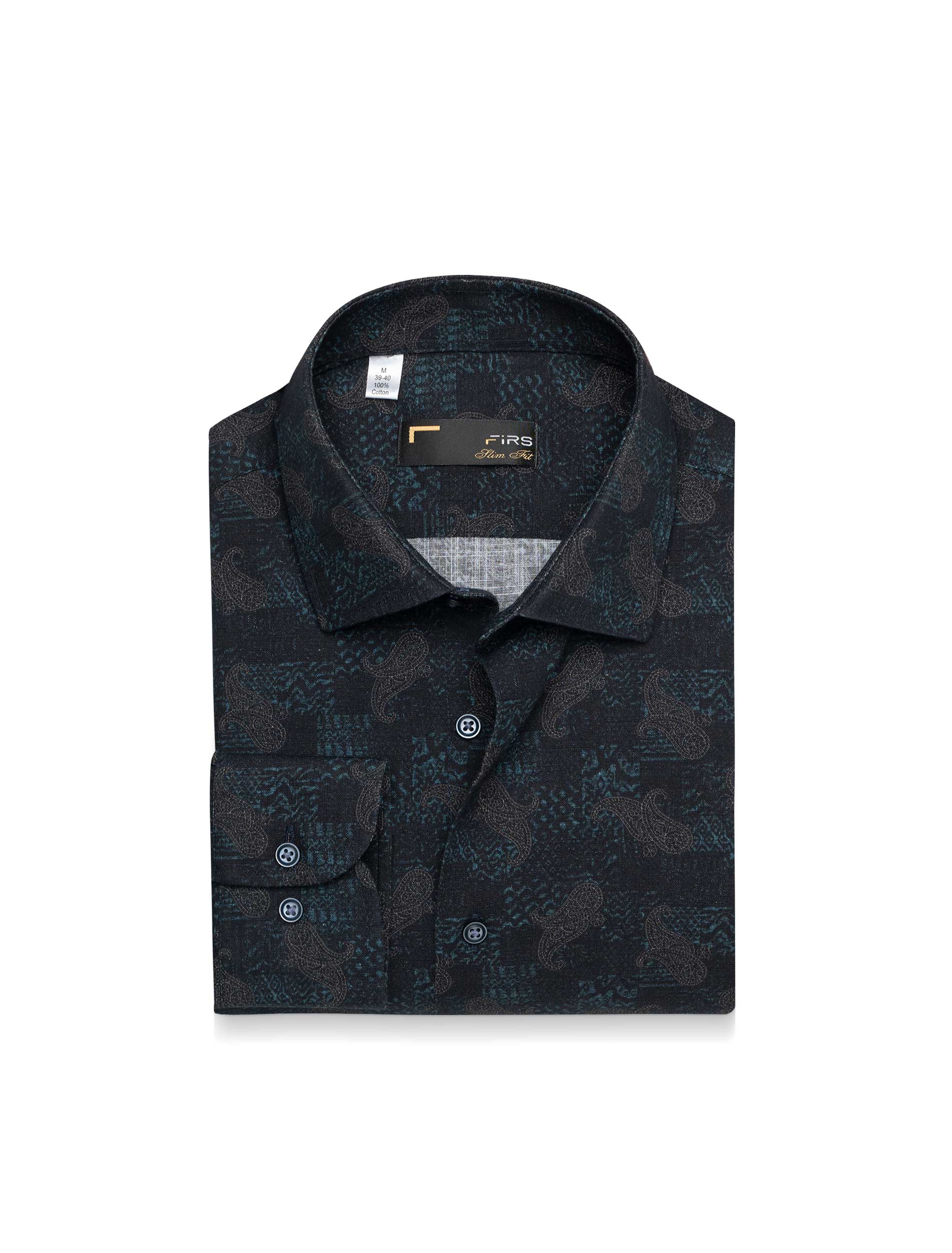 پیراهن آستین بلند طرح دار