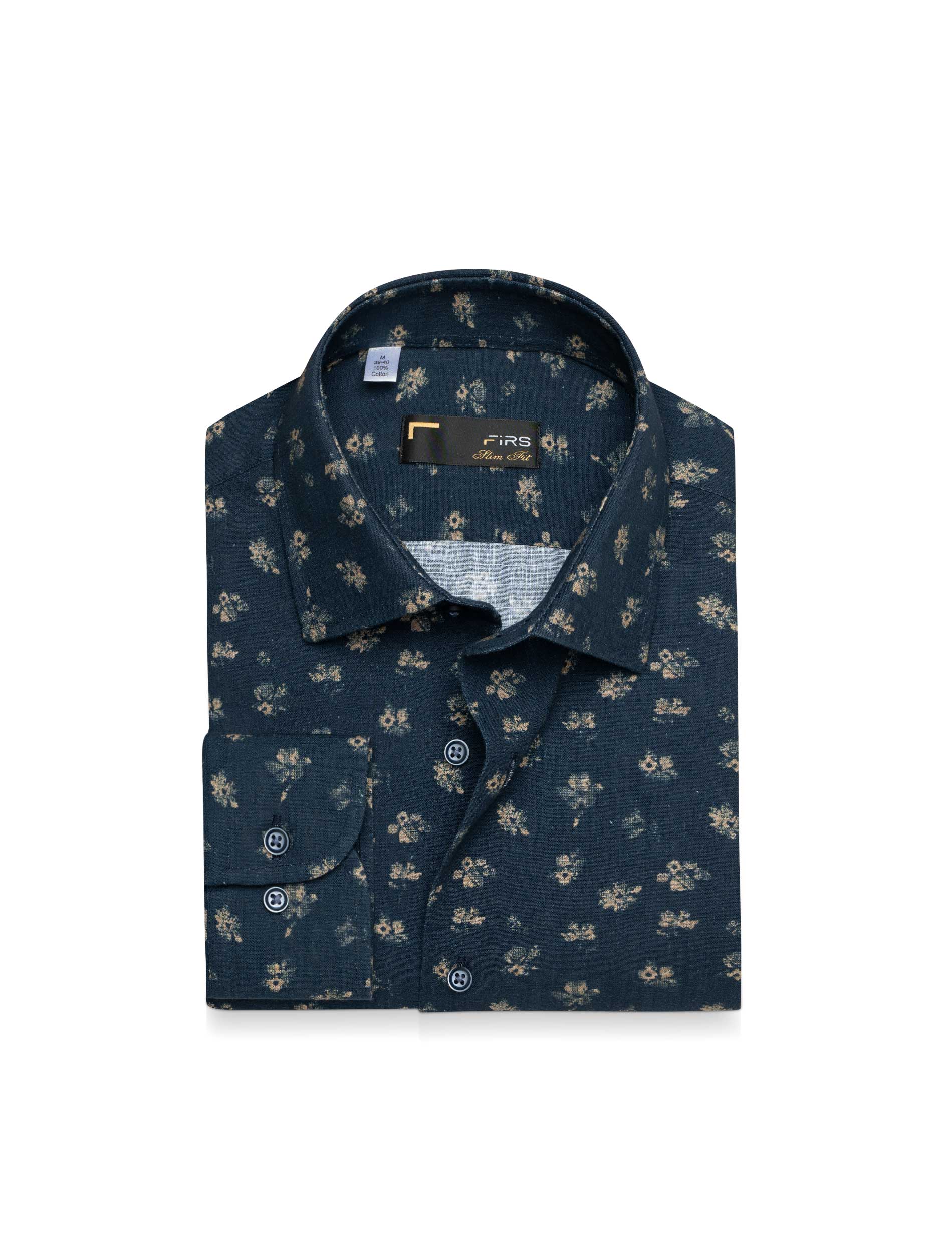 پیراهن آستین بلند طرح دار