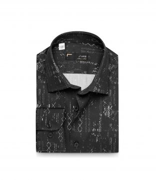 پیراهن آستین بلند طرح دار