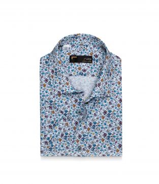 پیراهن آستین کوتاه طرح دار