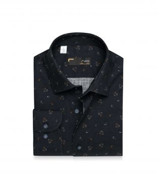 پیراهن آستین بلند طرح دار