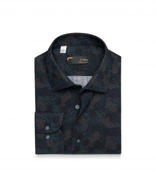 پیراهن آستین بلند طرح دار