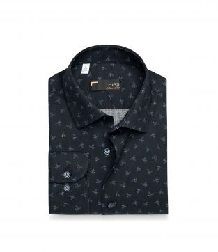 پیراهن آستین بلند طرح دار