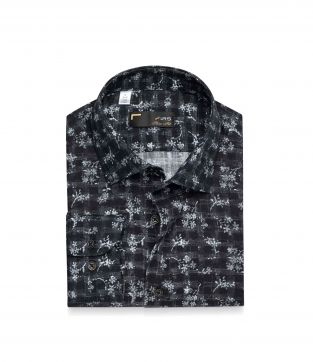 پیراهن آستین بلند طرح دار