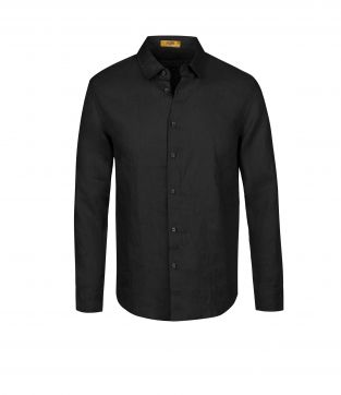 پیراهن لینن آستین بلند